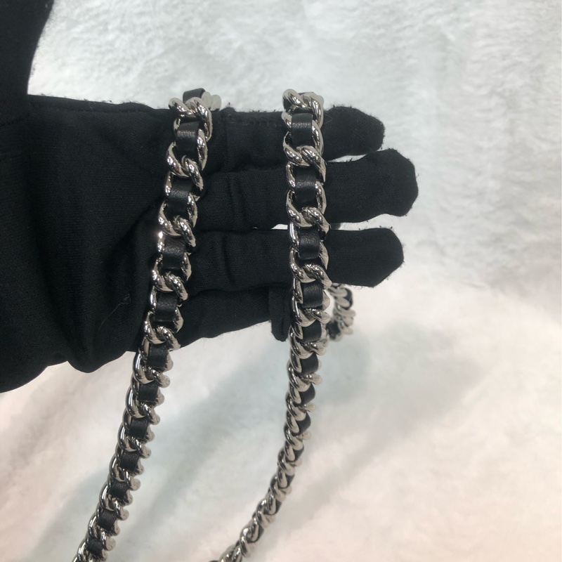 Chanel 黑銀燒賣袋 XC042-10