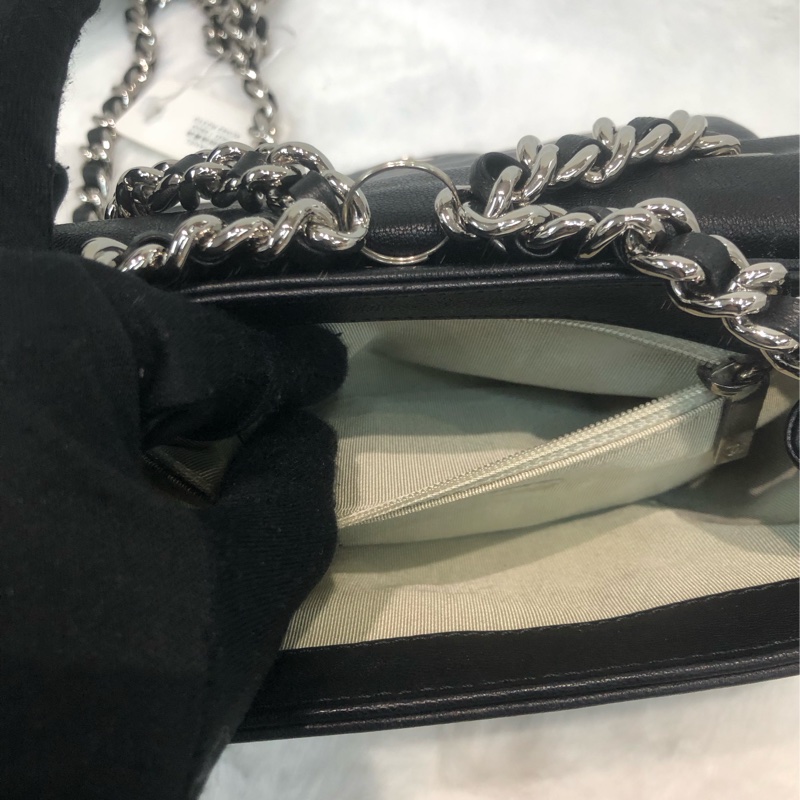 Chanel 黑銀燒賣袋 XC042-12