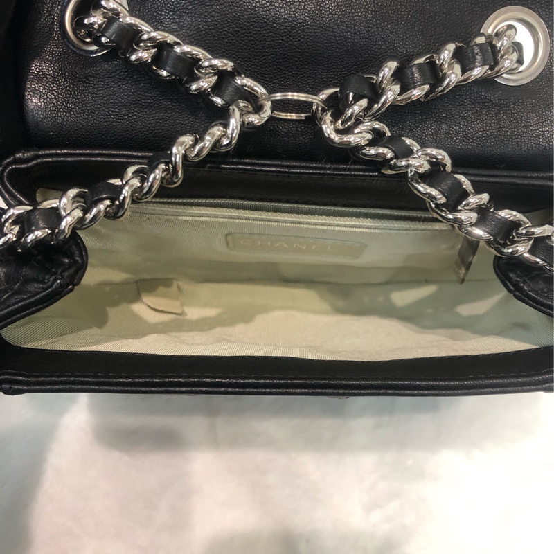 Chanel 黑銀燒賣袋 XC042-14
