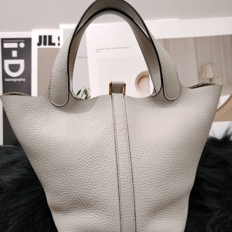 Hermès Picotin18 聖杯藍 金扣 U刻-1