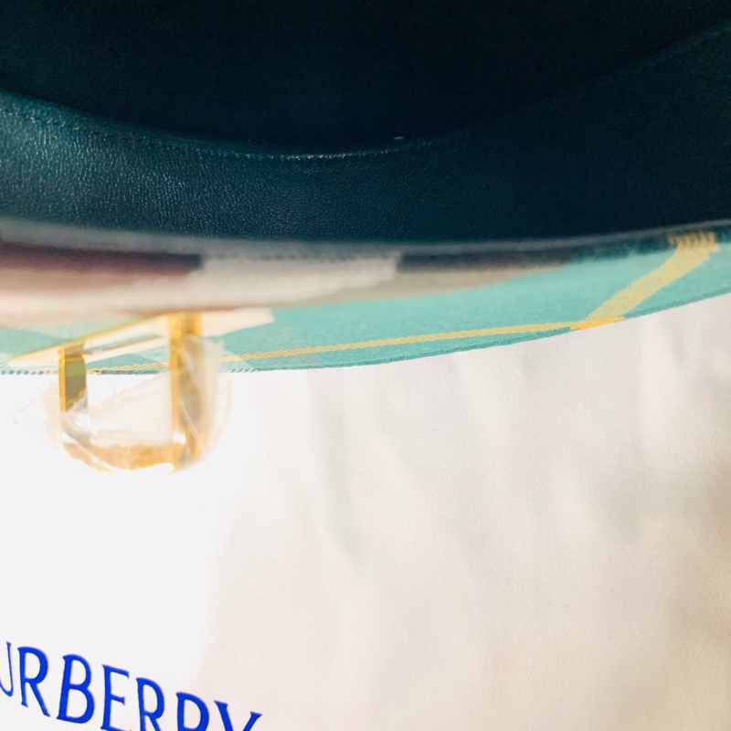 🎁全新盒裝 2024新款 Burberry 巴寶莉  超美綠格紋馬鞍包 （原價59000）-7
