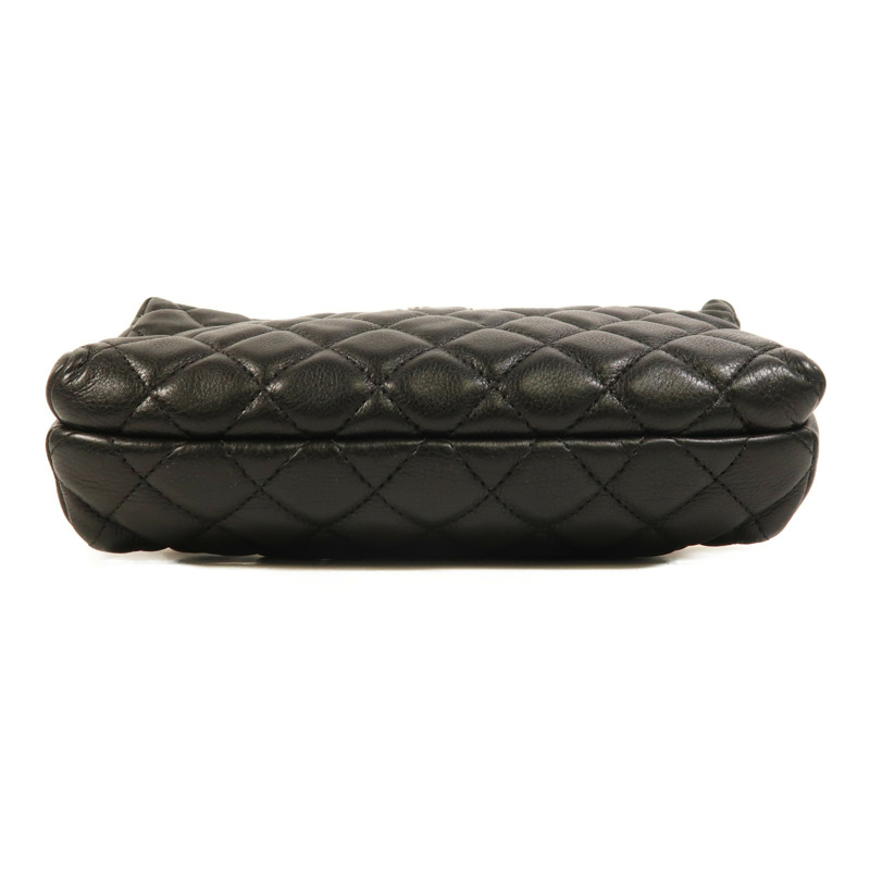 CHANEL 羊皮皮革Waist Bag銀扣腰包-3