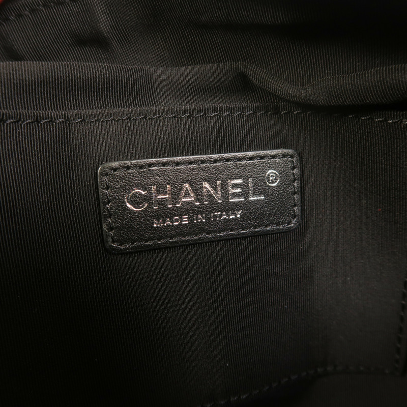 CHANEL 羊皮皮革Waist Bag銀扣腰包-5