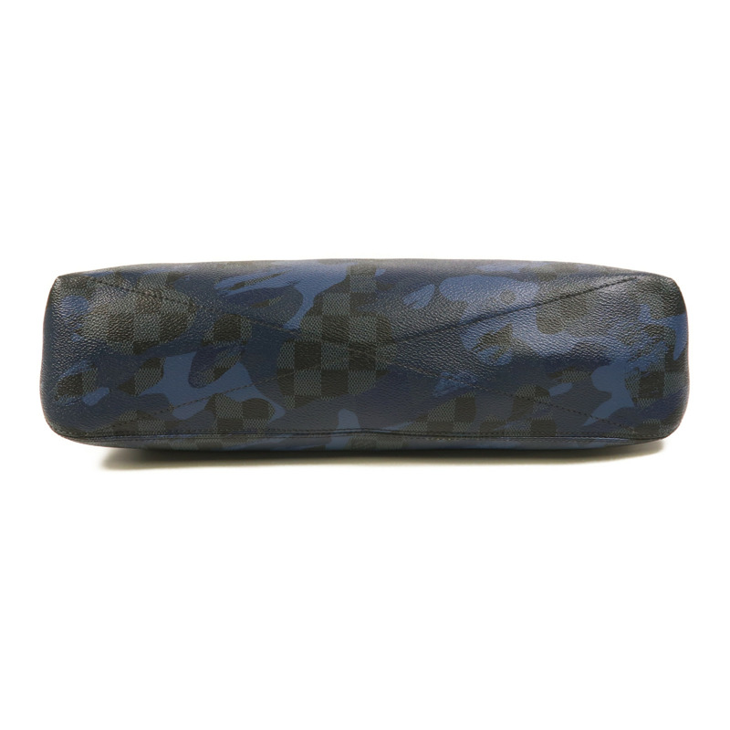 LOUIS VUITTON Damier Cobalt Camouflage Hunter銀扣肩背袋-3