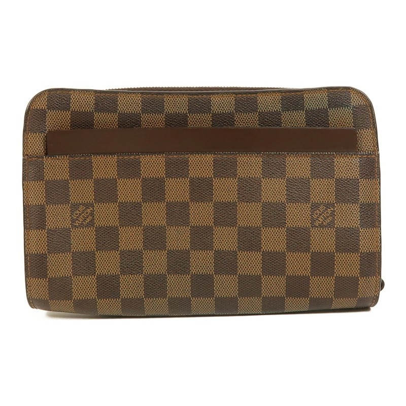 LOUIS VUITTON Damier Saint Louis Clutch Bag金扣手拿包-0
