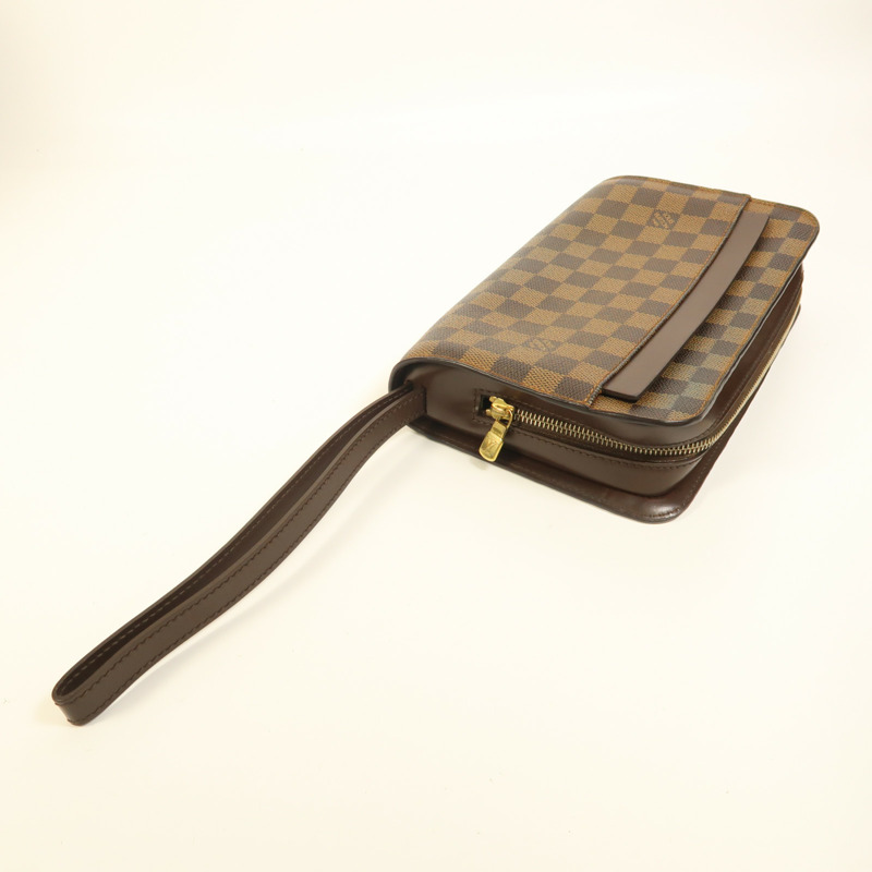 LOUIS VUITTON Damier Saint Louis Clutch Bag金扣手拿包-8