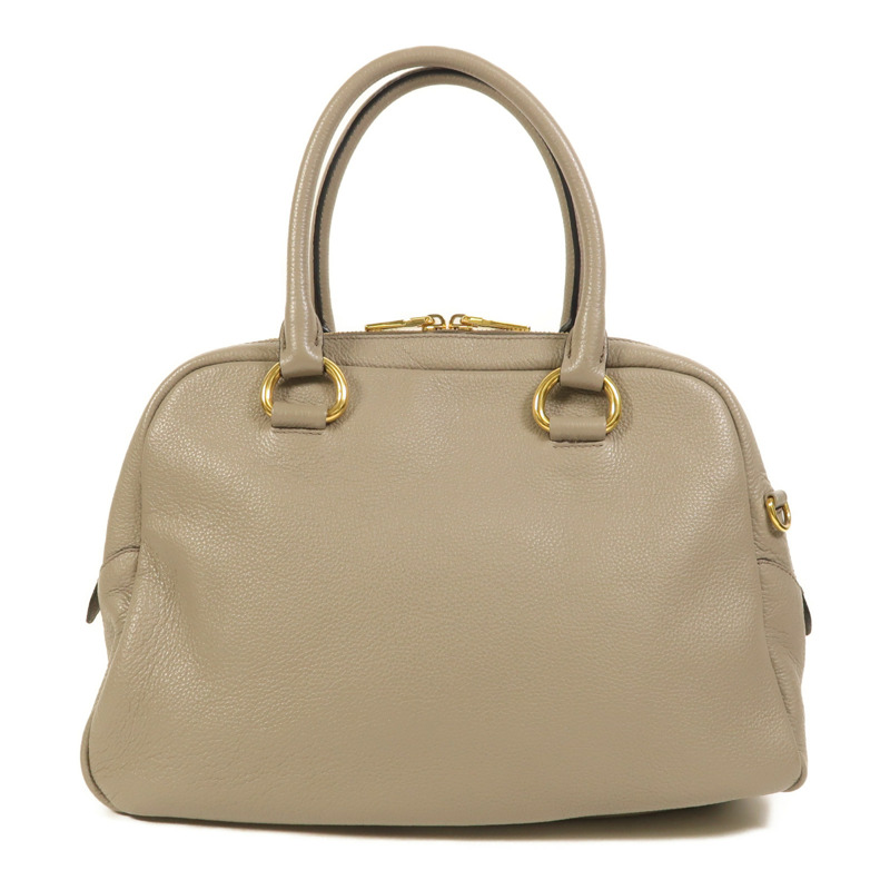 PRADA 牛皮皮革2 Way Shoulder金扣手挽肩背兩用袋-1