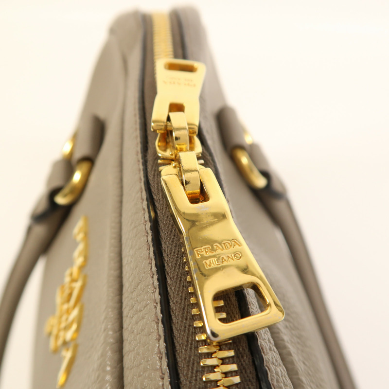 PRADA 牛皮皮革2 Way Shoulder金扣手挽肩背兩用袋-14