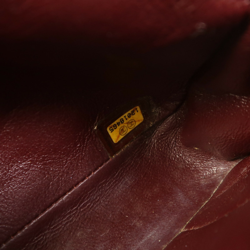 CHANEL 羊皮皮革Chain Shoulder銀扣鏈帶肩背袋-6