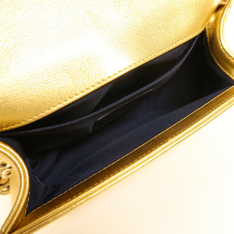 CHANEL 牛皮皮革Boy 20鏈帶肩背袋-4