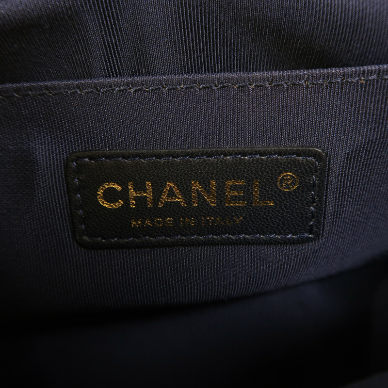 CHANEL 牛皮皮革Boy 20鏈帶肩背袋-5