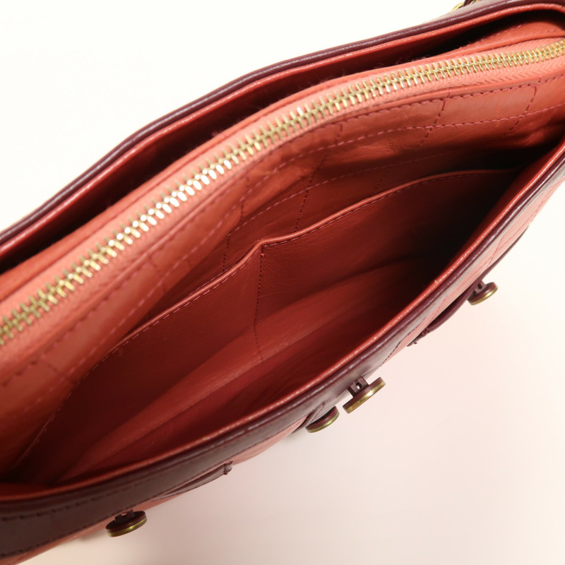 CHANEL 牛皮皮革Mademoiselle Jacket Bag金扣鏈帶肩背袋-5