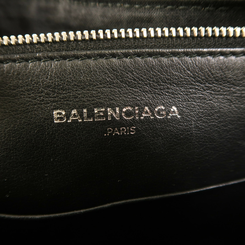 BALENCIAGA 牛皮皮革Blanket Square銀扣手挽肩背兩用袋-6