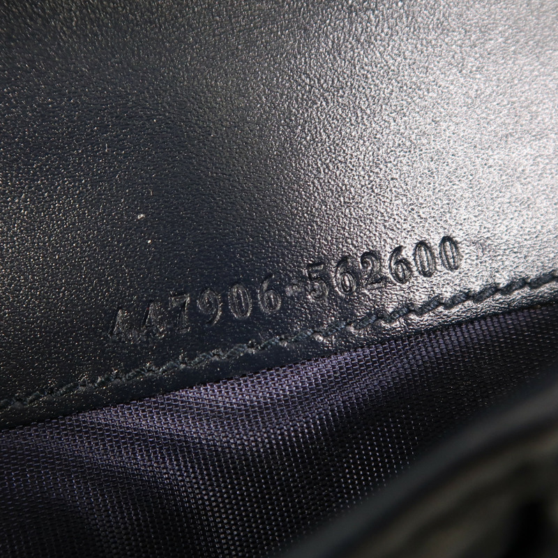 GUCCI 牛皮皮革Guccissima Long Wallet銀扣長錢包-6