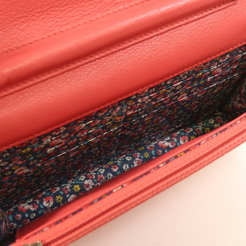 CHANEL 牛皮皮革WOC Wallet On Chain鏈帶肩背袋-4