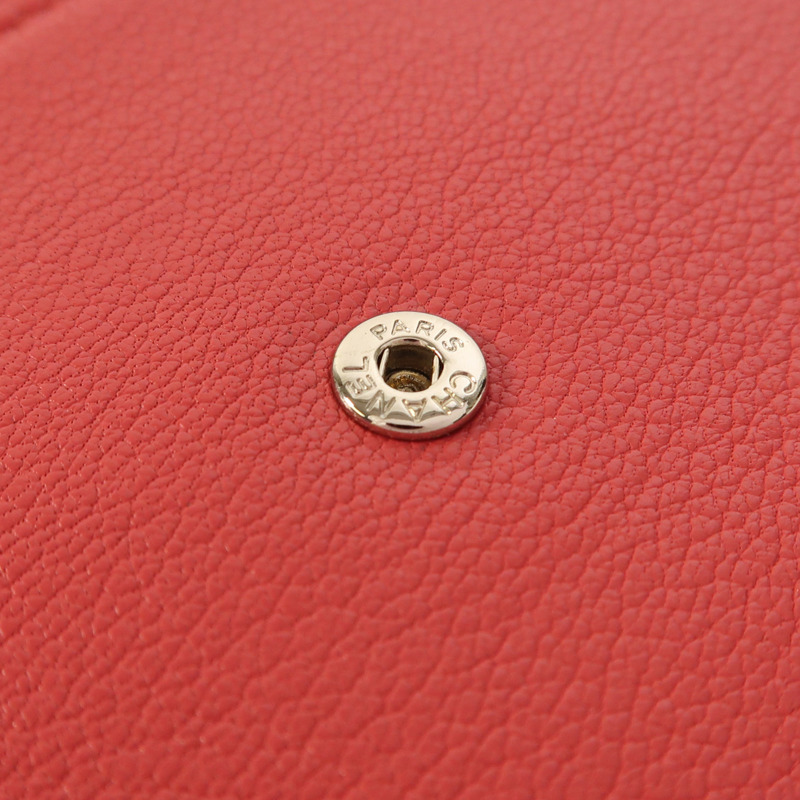 CHANEL 牛皮皮革WOC Wallet On Chain鏈帶肩背袋-14