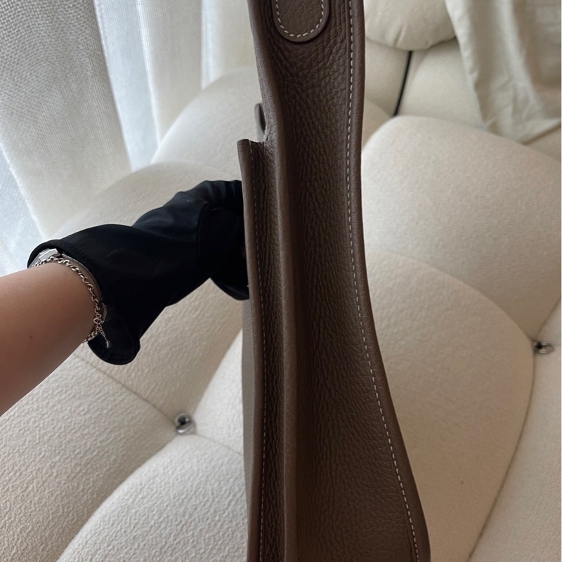 愛馬仕Hermes Evelyne29 大象灰 99新 附贈短背帶-4