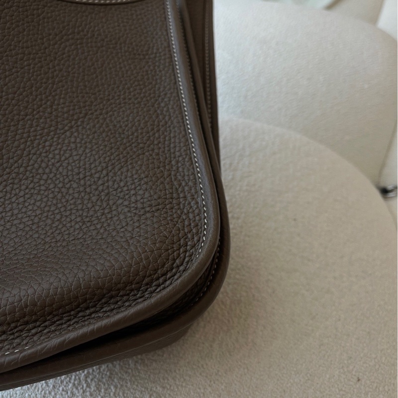愛馬仕Hermes Evelyne29 大象灰 99新 附贈短背帶-5