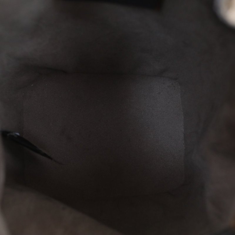 FENDI MONTRESOR迷你水桶包黑色牛皮金扣肩背包-2