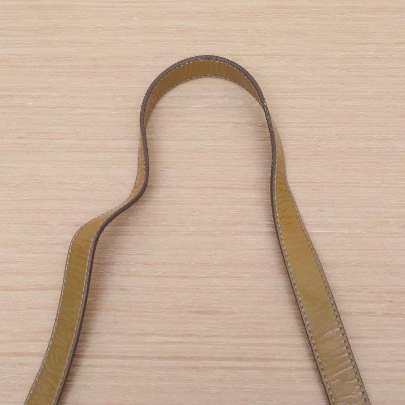 Salvatore Ferragamo 卡其色尼龍中古蝴蝶結手提包肩背包-2