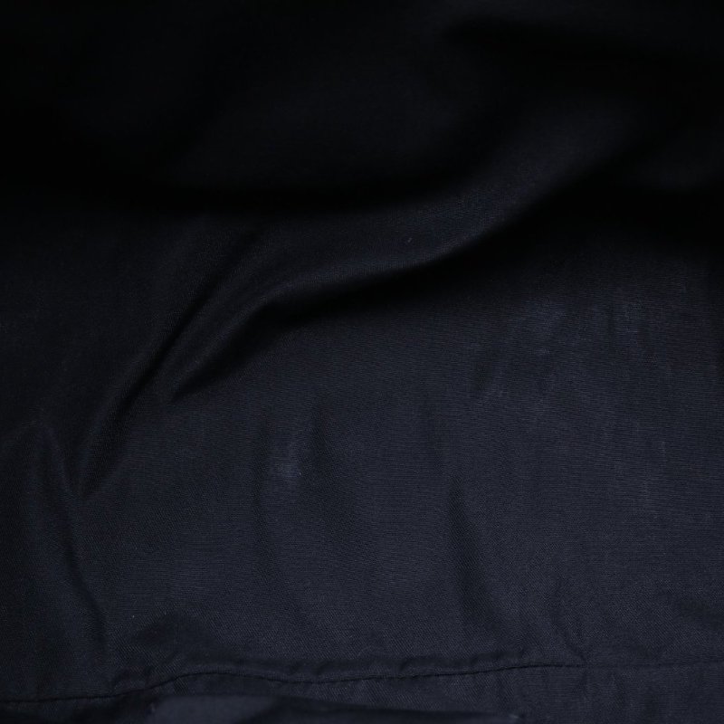 GUCCI 黑色帆布金扣中古蝴蝶結托特肩背包-2