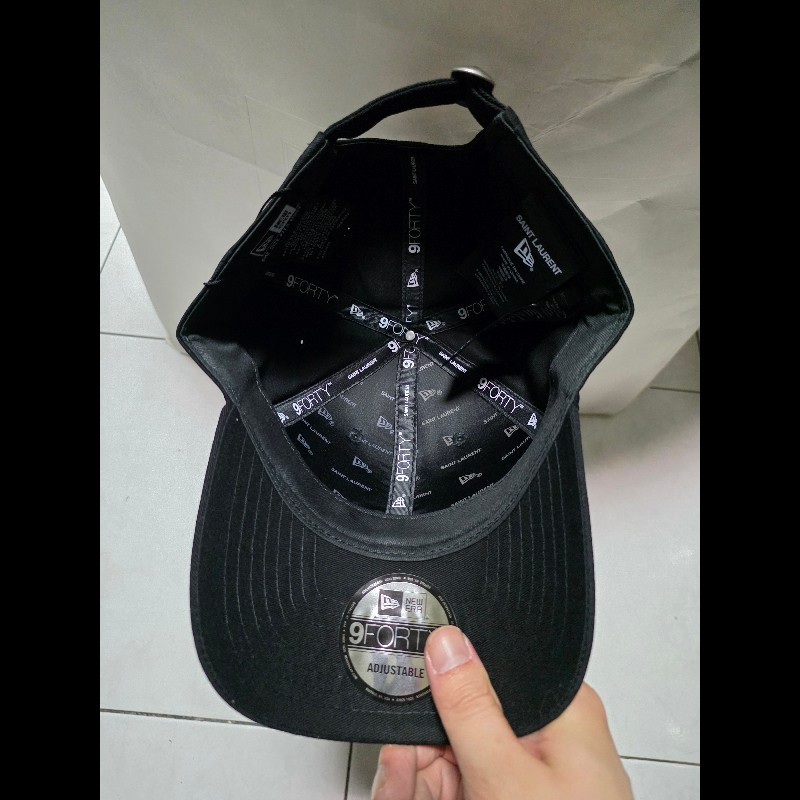 Saint Laurent new era 聯名刺繡棒球帽-2