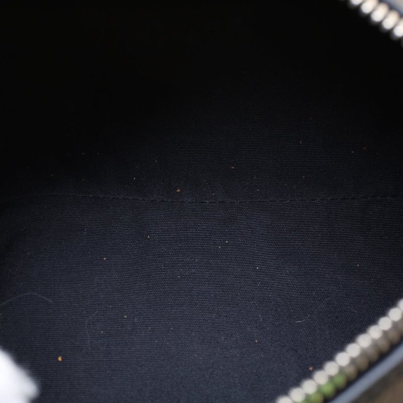 DIOR 黑色牛皮銀扣Atelier圓筒包斜挎包肩背包-2