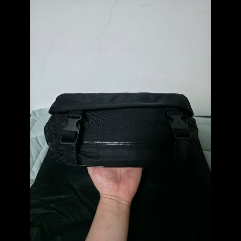 Saint Laurent 刺繡logo腰包