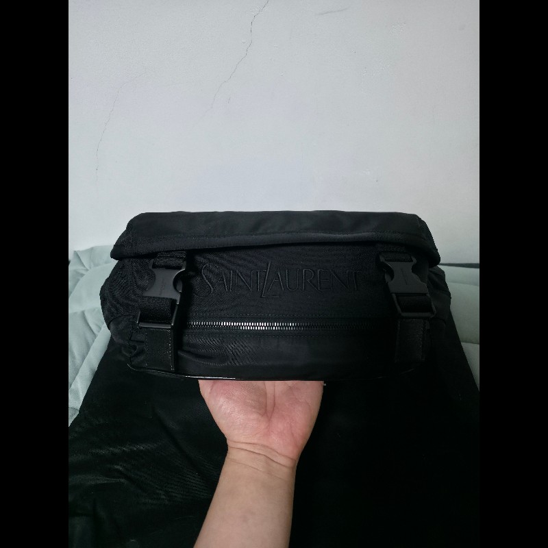 Saint Laurent 刺繡logo腰包-0