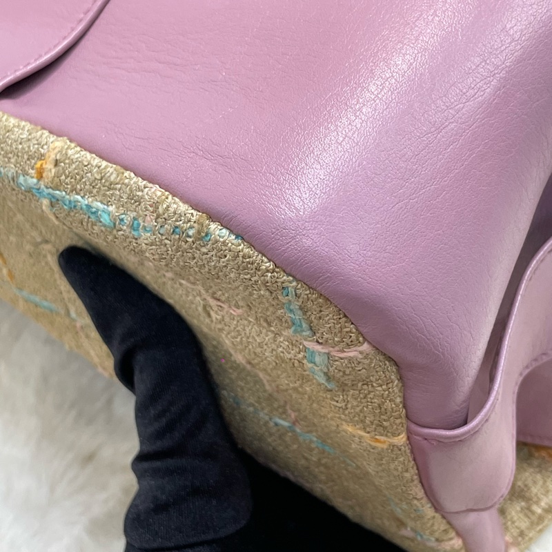 Chanel Tweet軟呢布拼紫色皮革2.55斜背包 XB988-7