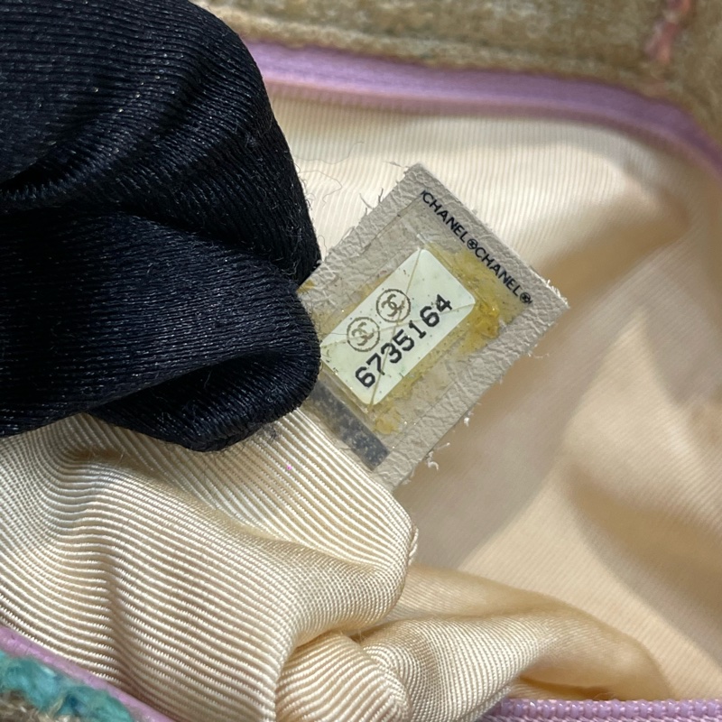 Chanel Tweet軟呢布拼紫色皮革2.55斜背包 XB988-34