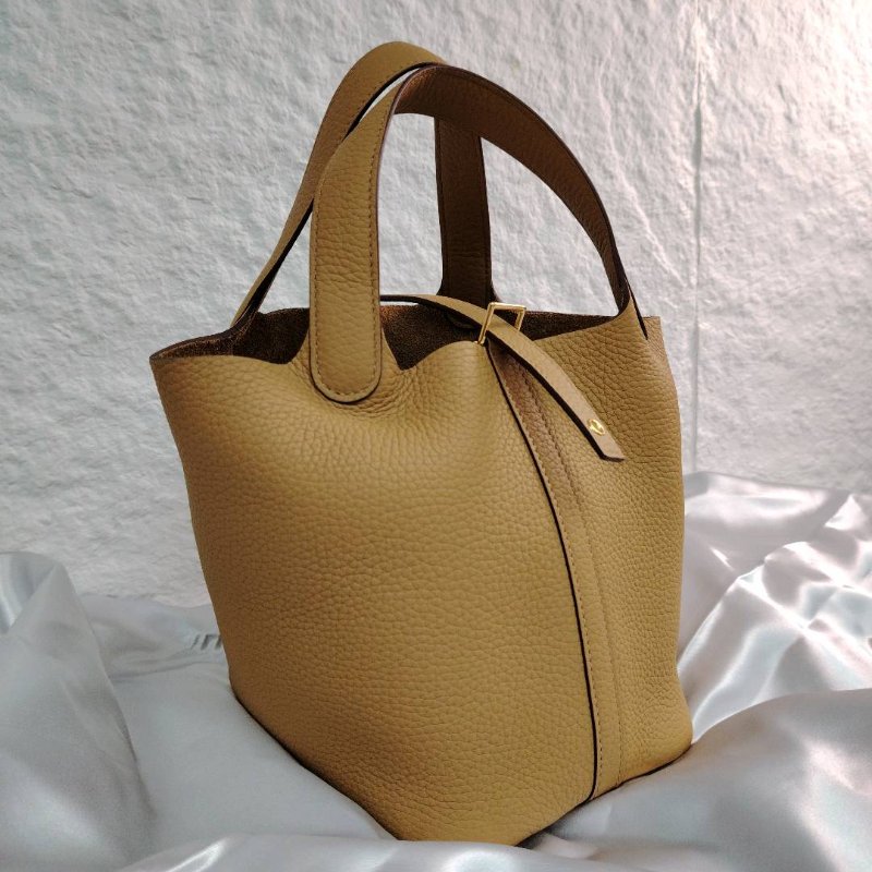 Hermès 愛馬仕 Picotin18 餅乾色金扣 TC皮 B刻 大全套-3