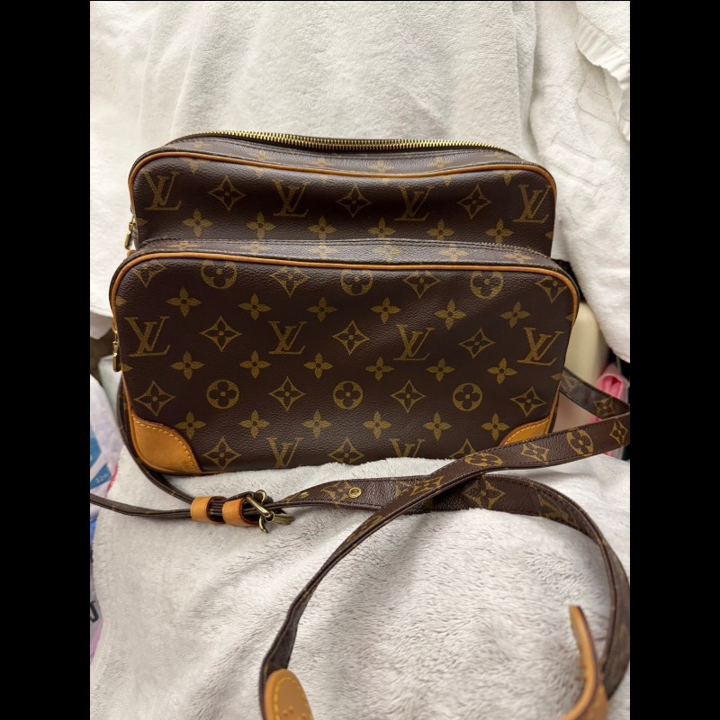 LOUIS VUITTON傳統老花M45244斜側包001-0