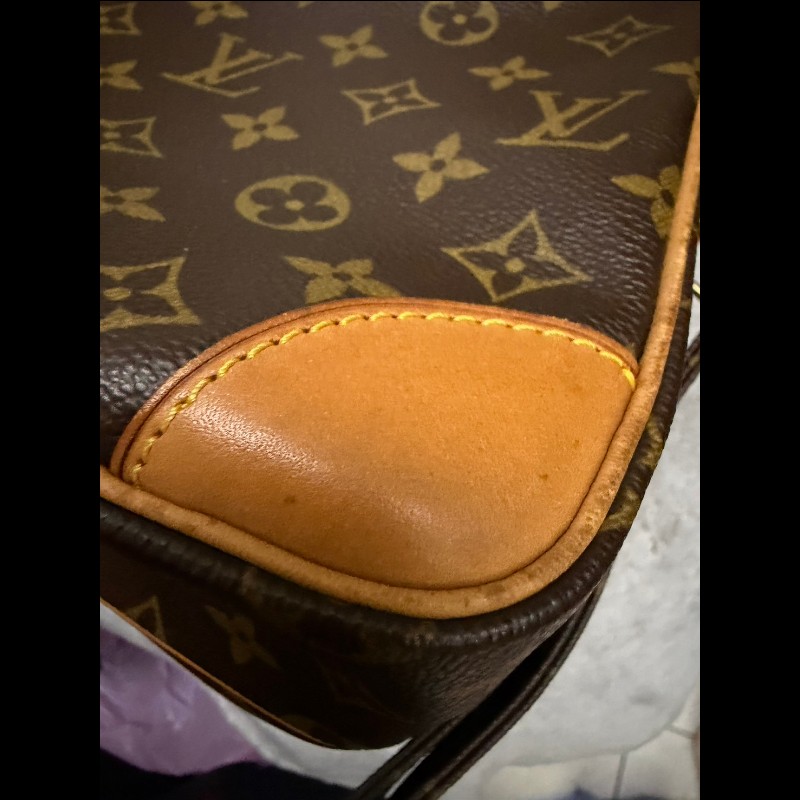 LOUIS VUITTON傳統老花M45244斜側包001-10