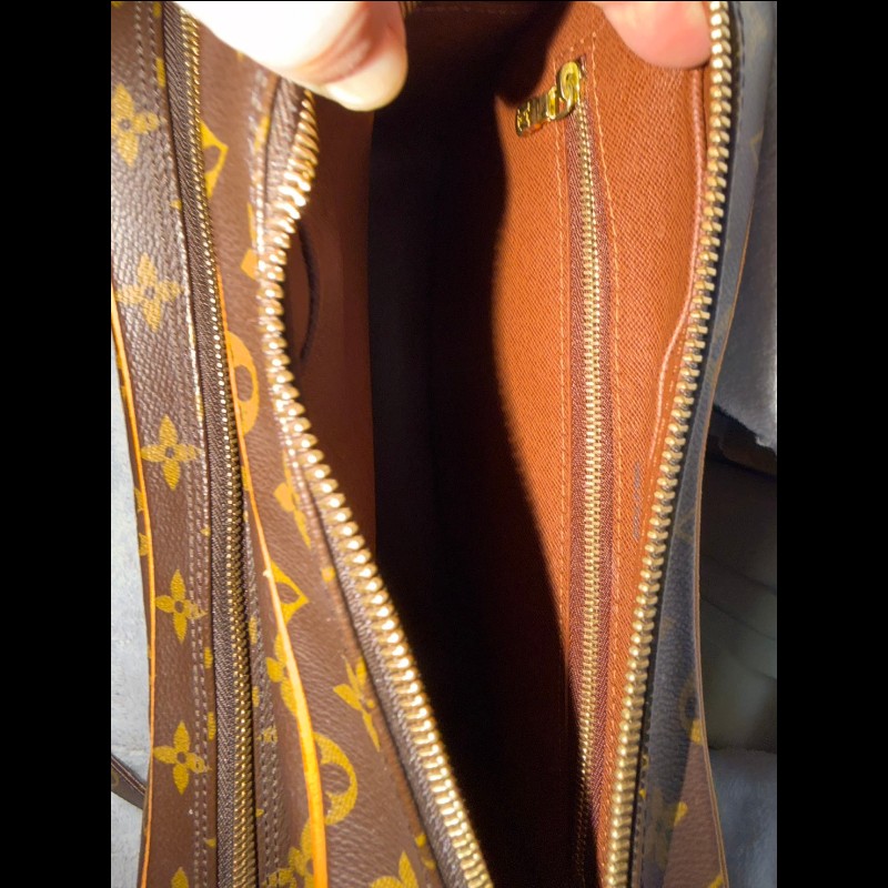 LOUIS VUITTON傳統老花M45244斜側包001-15