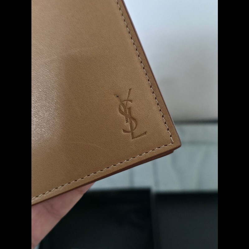 Saint Laurent YSL 植鞣革短夾-2