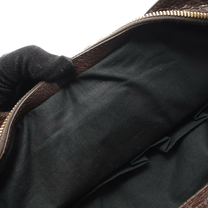 BALENCIAGA Giant City 手提包,棕色皮革,二手女款-9