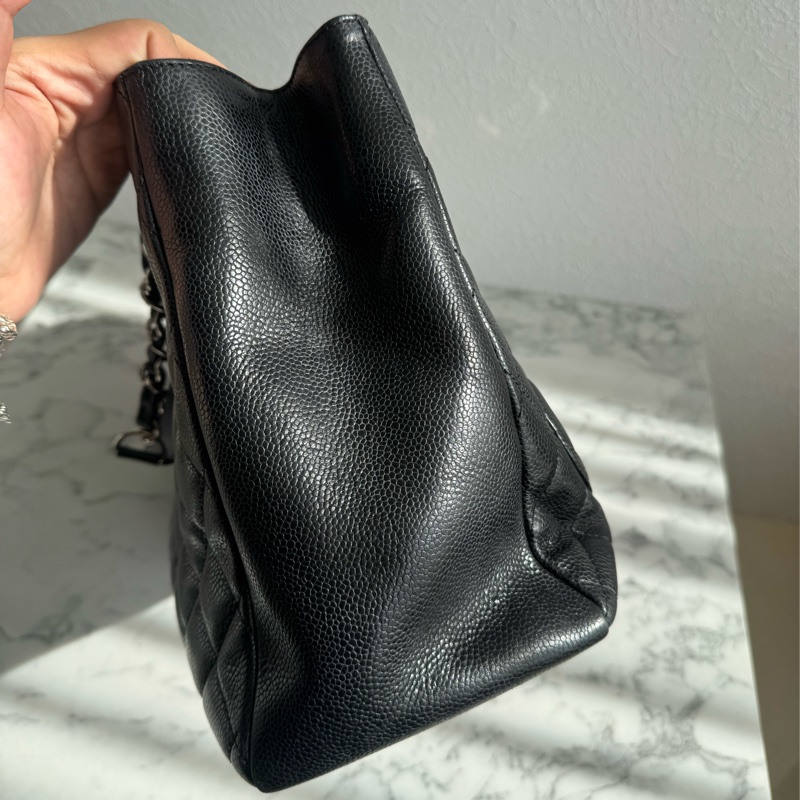 chanel 黑荔枝銀鏈GST豆腐包 絕版了✨✨-3