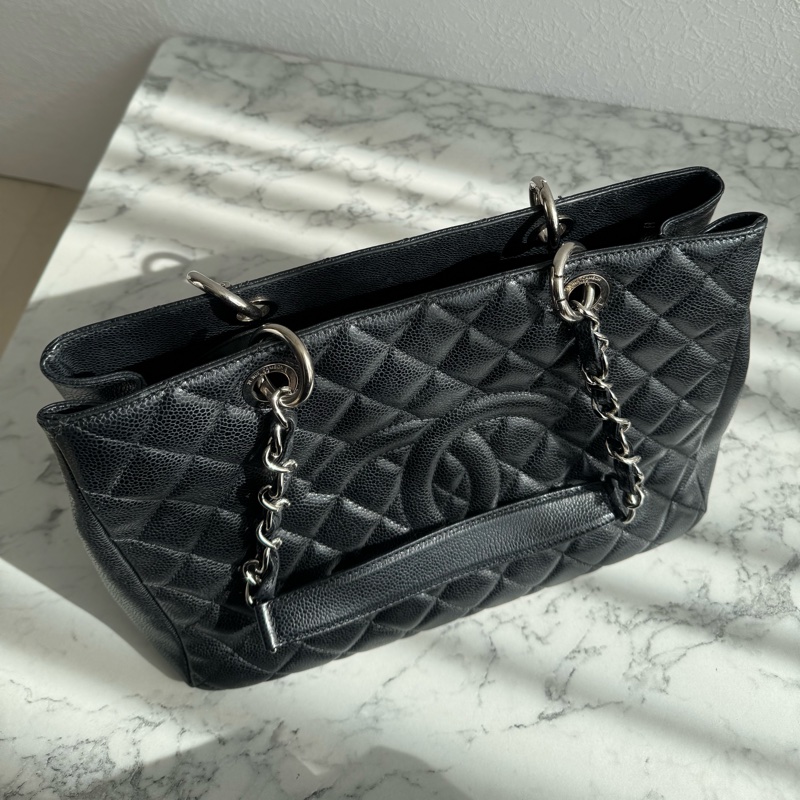 chanel 黑荔枝銀鏈GST豆腐包 絕版了✨✨-14