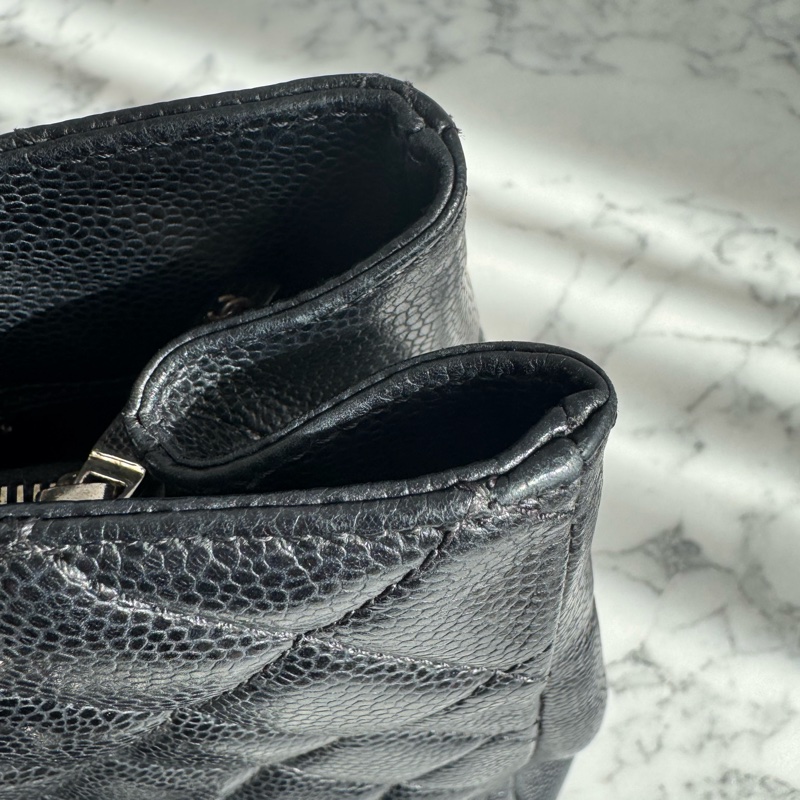 chanel 黑荔枝銀鏈GST豆腐包 絕版了✨✨-16