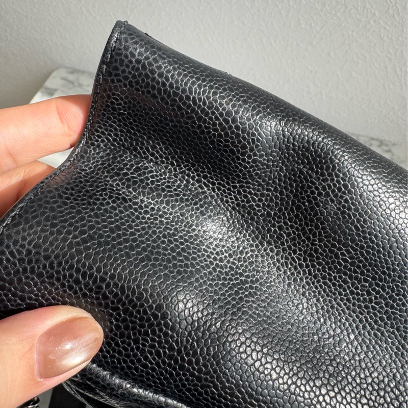 chanel 黑荔枝銀鏈GST豆腐包 絕版了✨✨-17