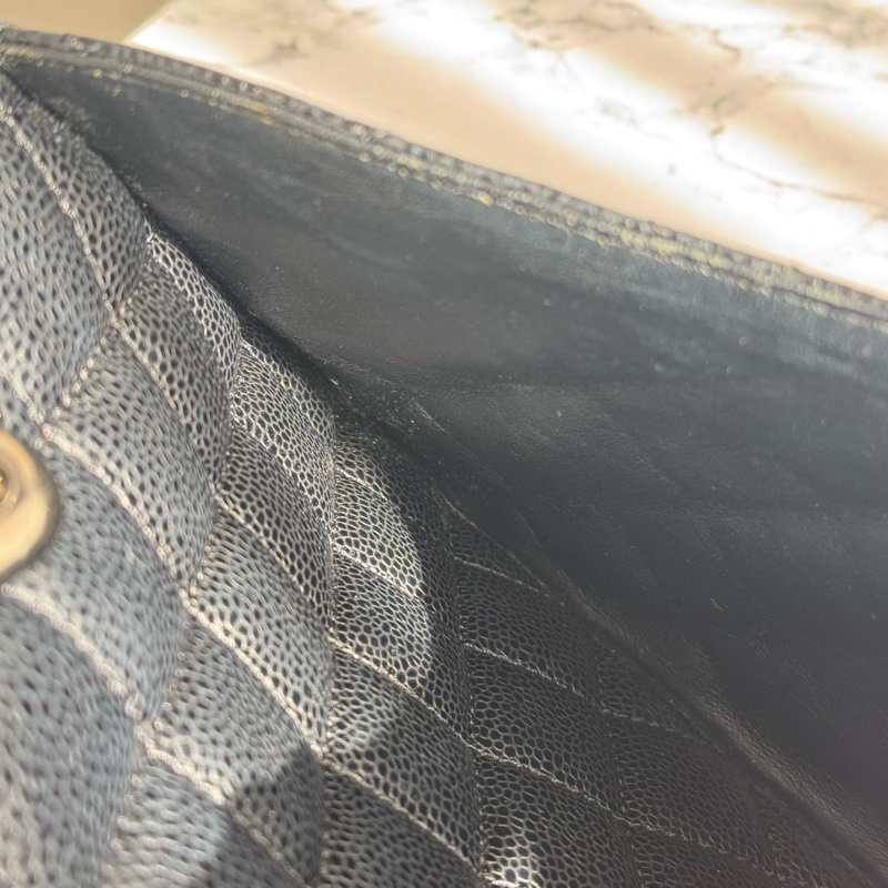 chanel 黑荔枝銀鏈GST豆腐包 絕版了✨✨-28