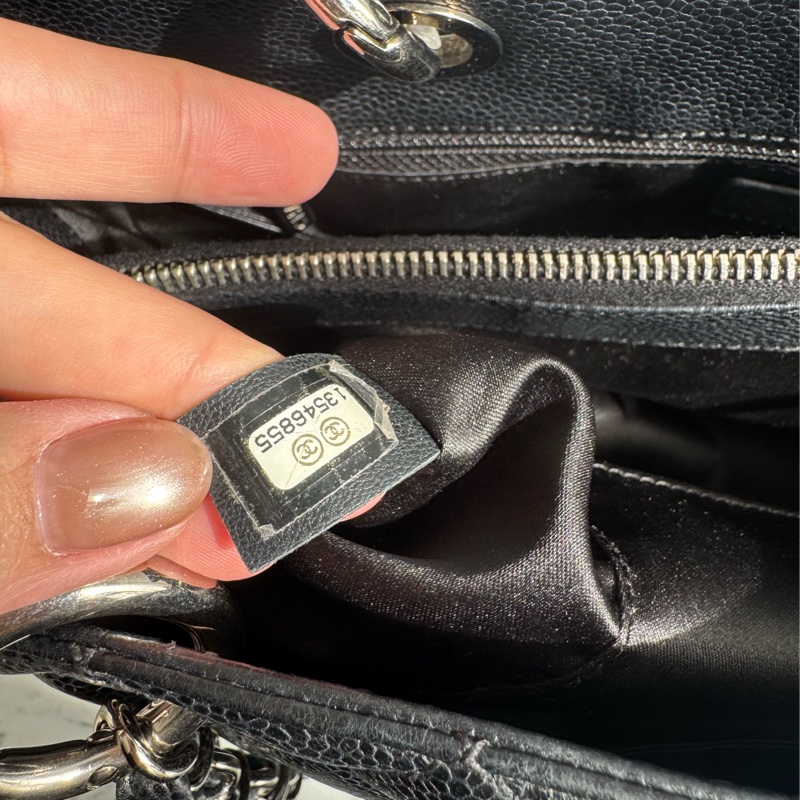chanel 黑荔枝銀鏈GST豆腐包 絕版了✨✨-33