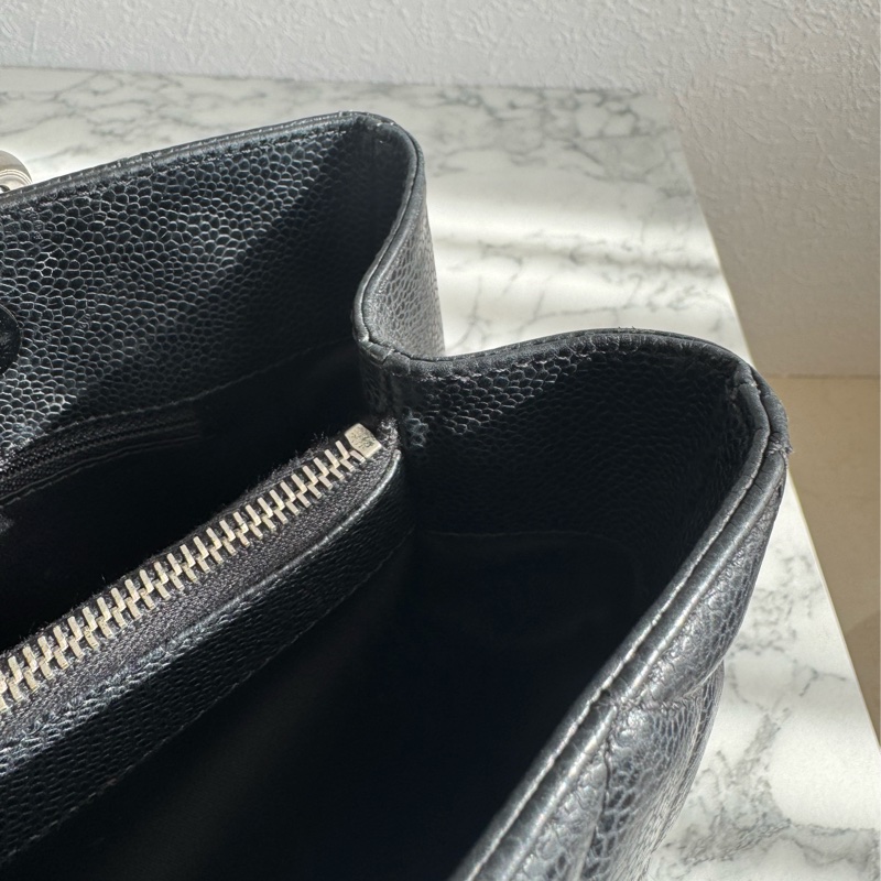 chanel 黑荔枝銀鏈GST豆腐包 絕版了✨✨-39