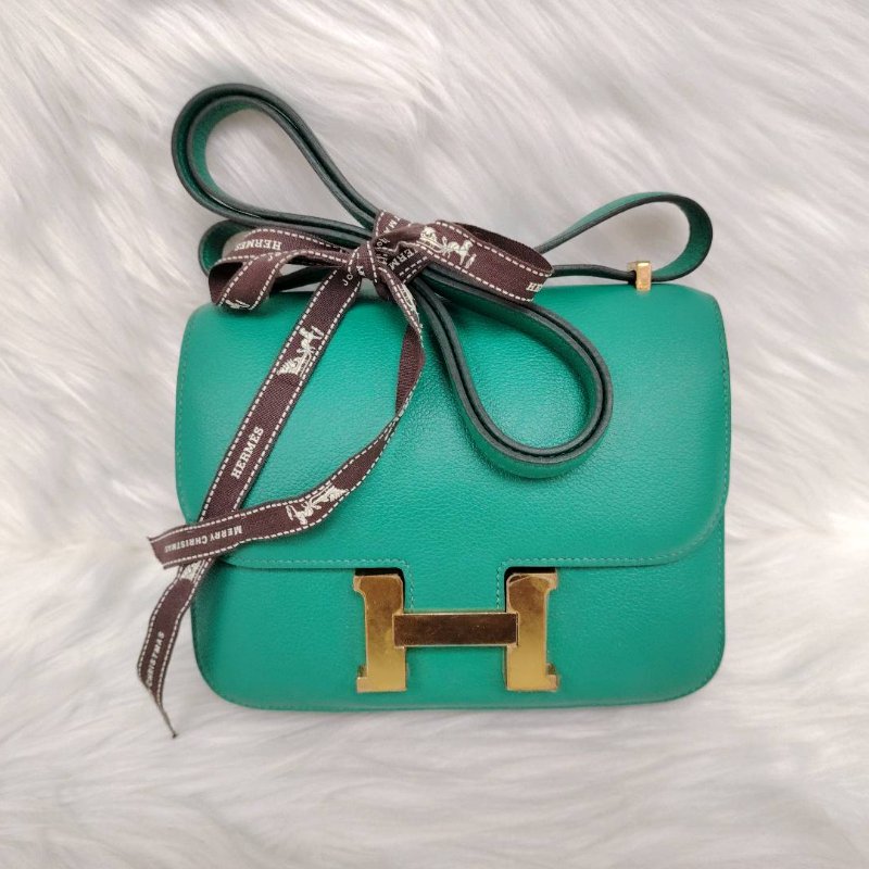Hermès 愛馬仕 Constance19 帝王綠 金扣 D刻-1