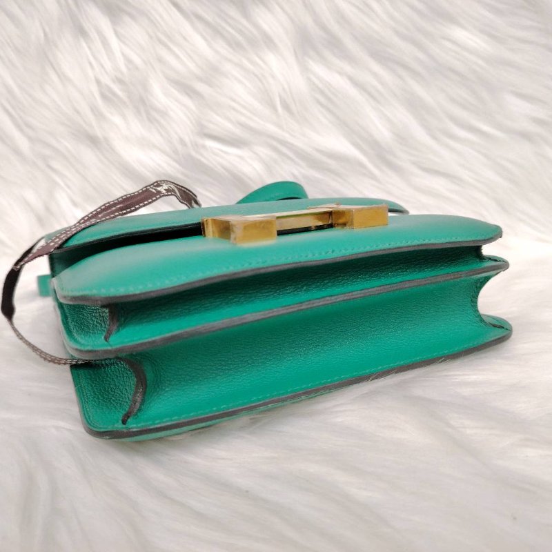 Hermès 愛馬仕 Constance19 帝王綠 金扣 D刻-3