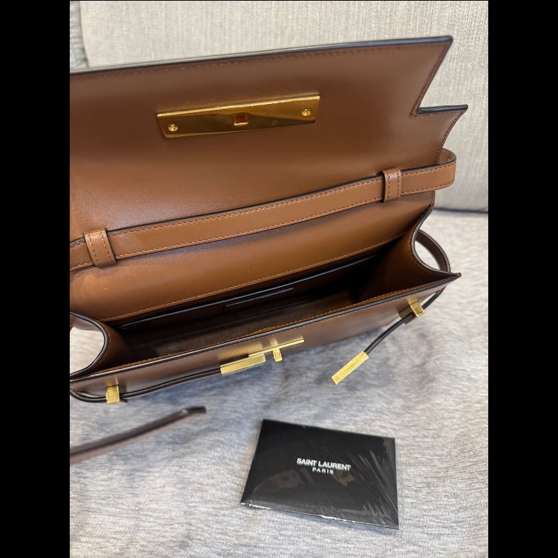 Saint Laurent YSL 曼哈頓棕色小號-3
