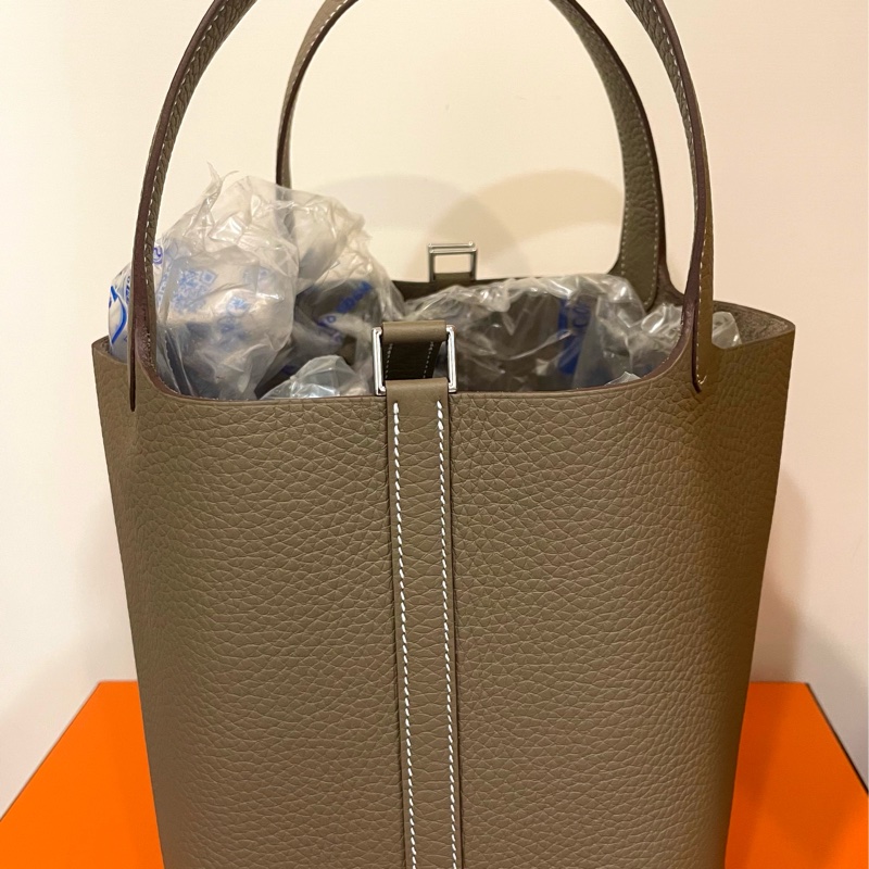 愛馬仕Picotin lock 22 K刻 大象灰-12