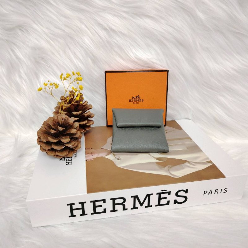 Hermès Bastia 大象灰 零錢包 B刻-0