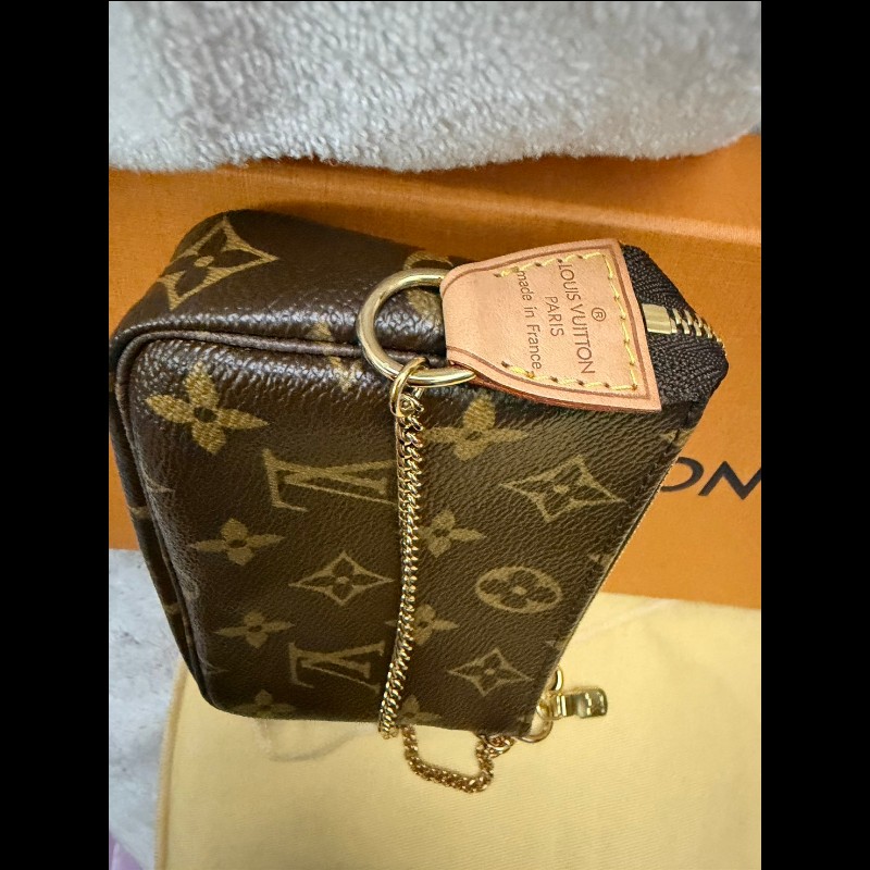 LV 傳統老花小麻將包9.8新-1